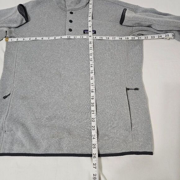 Women’s Patagonia Worn Wear Gray Snap-T Fleece Pullover Large - Picture 7 of 7